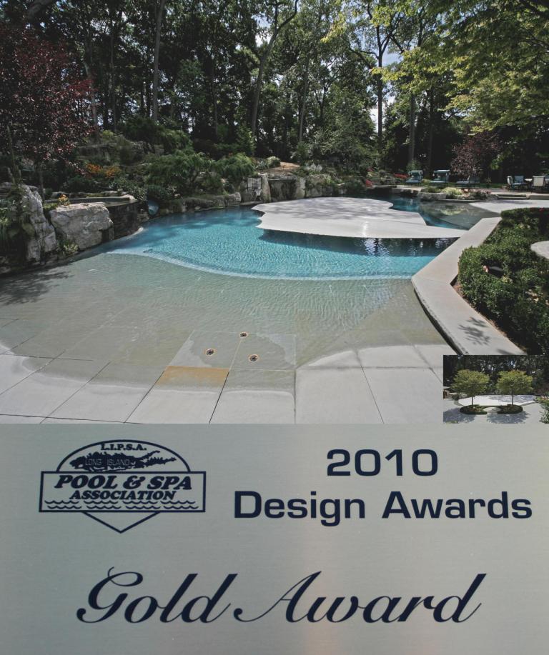Covertech Gold LISPA Free Form Pools with automatic pool cover