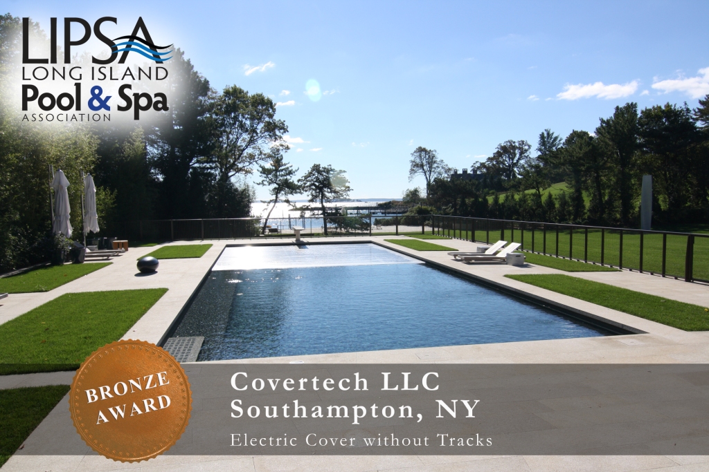 Covertech Grando automatic pool cover Long Island Pool & SPA Bronze Award 2014