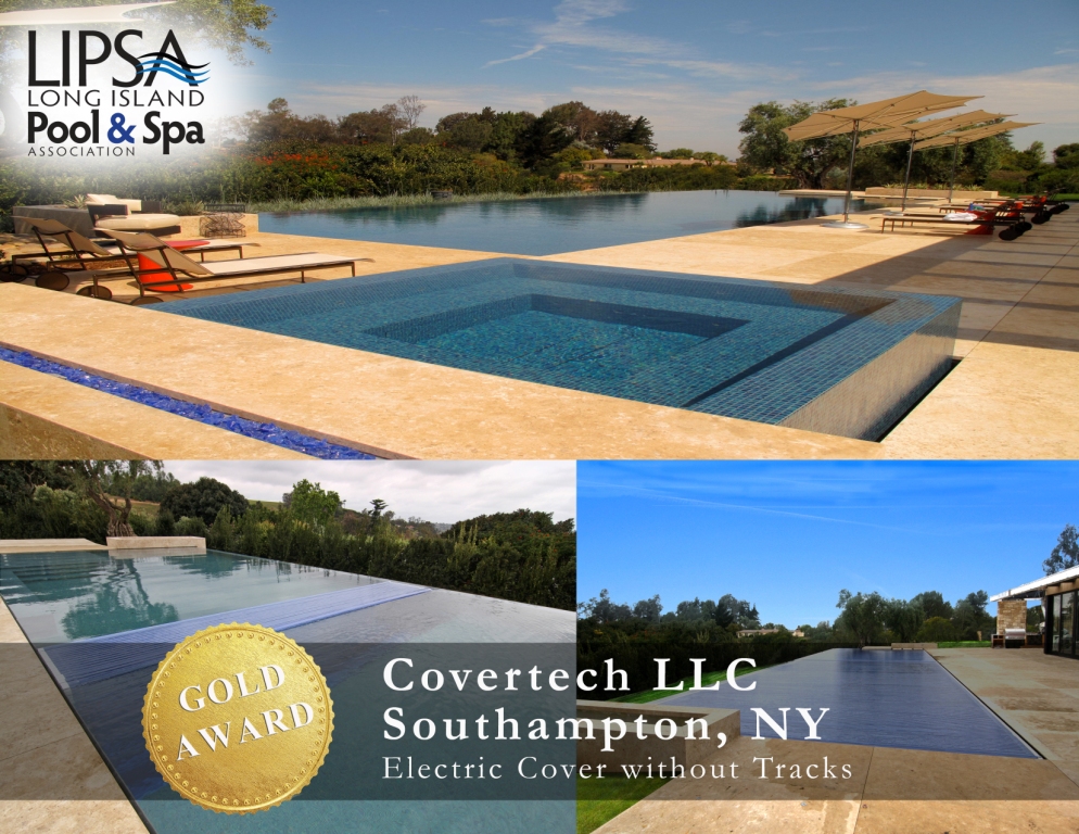 Covertech Grando automatic pool cover Long Island Pool & SPA GOLD Award 2014