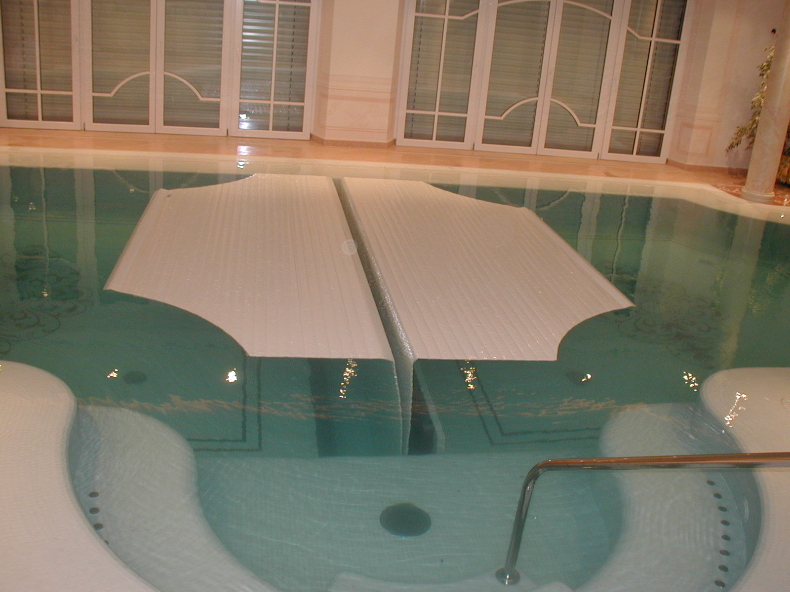 indoor rigid slatted automatic pool cover covertech grando IBS8 2